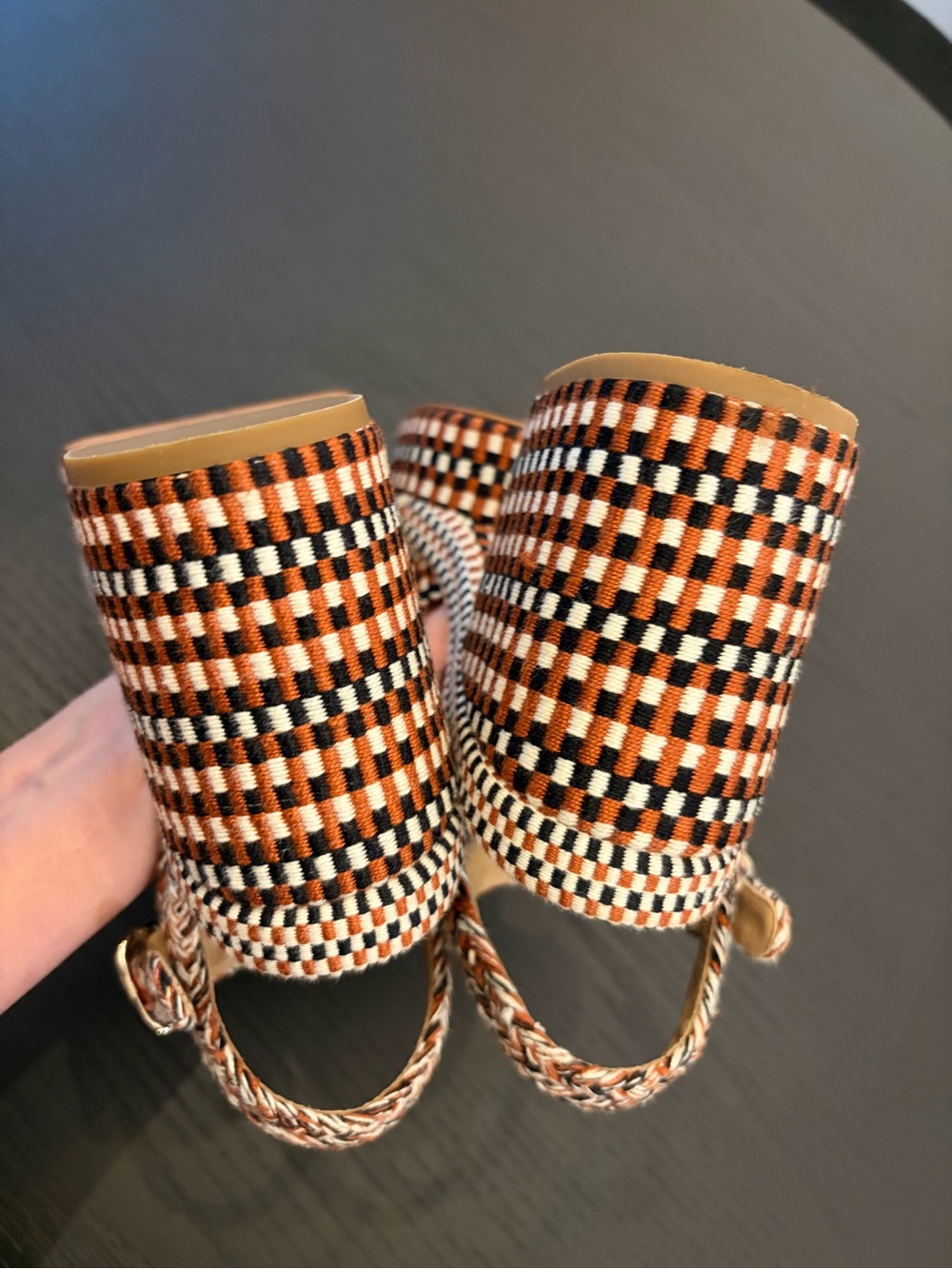 Chloe Odina Braided-Straps Cotton Platform Sandals - Picture 13 of 16
